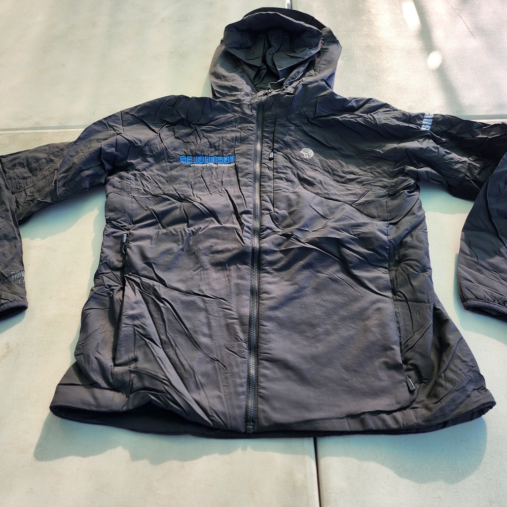 MOUNTAIN HARDWEAR KOR STRATA WOMEN'S INSULATED HOODED JACKET GRAY SIZE L